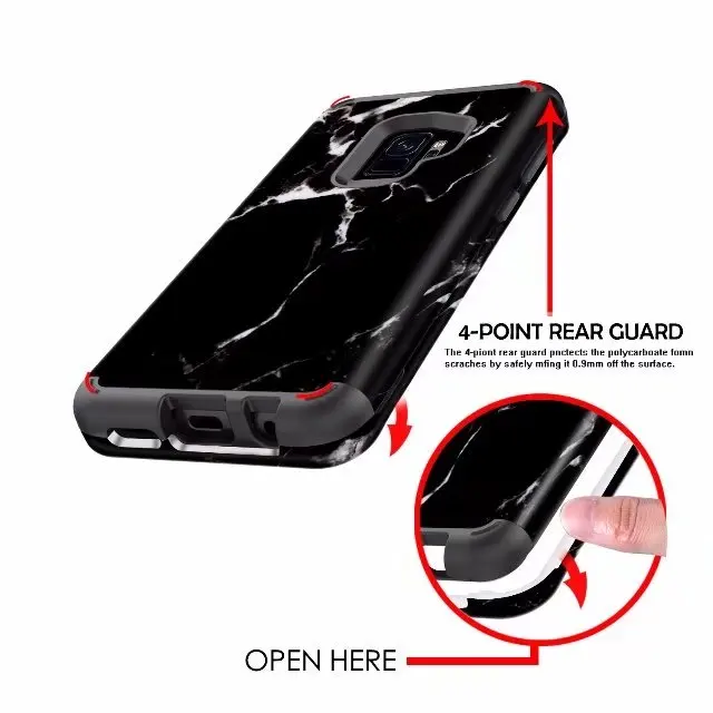 Противоударный защитный чехол с мраморным узором для Samsung Galaxy S9/S9 plus |