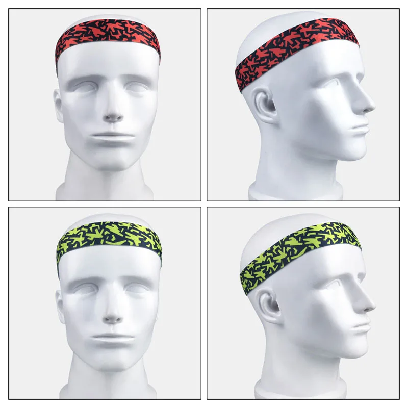 Sweatband глава обувь для мужчин и женщин оголовье ленты волос эластичный Футбол Йога