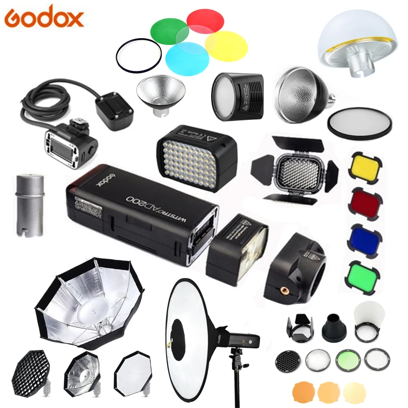 Godox многофункциональные аксессуары AD-S17/BD-07/AD-L/H200R/EC200/AD-B2/RS18/AD-S2/AD-S7/AD-M аксессуар для вспышки AD200