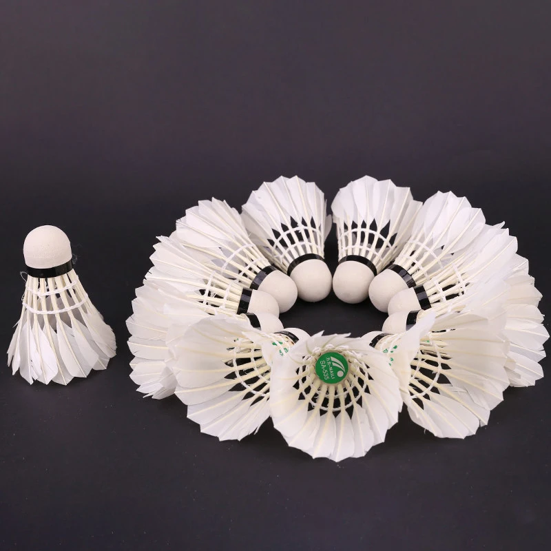 

Cork Badminton Equipment Accessories Sports Hobbies Outdoor Wood Head Set Stable Flight White