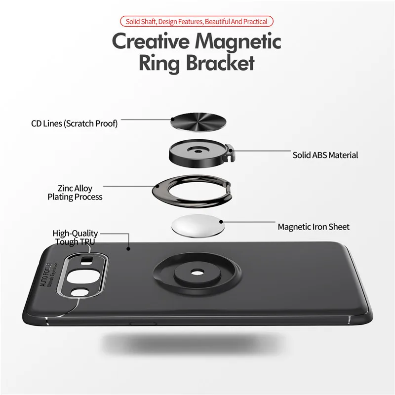 Для Samsung Galaxy J2 2015 J3 чехол бизнес с пальчиковым кольцом магнетизм держатель