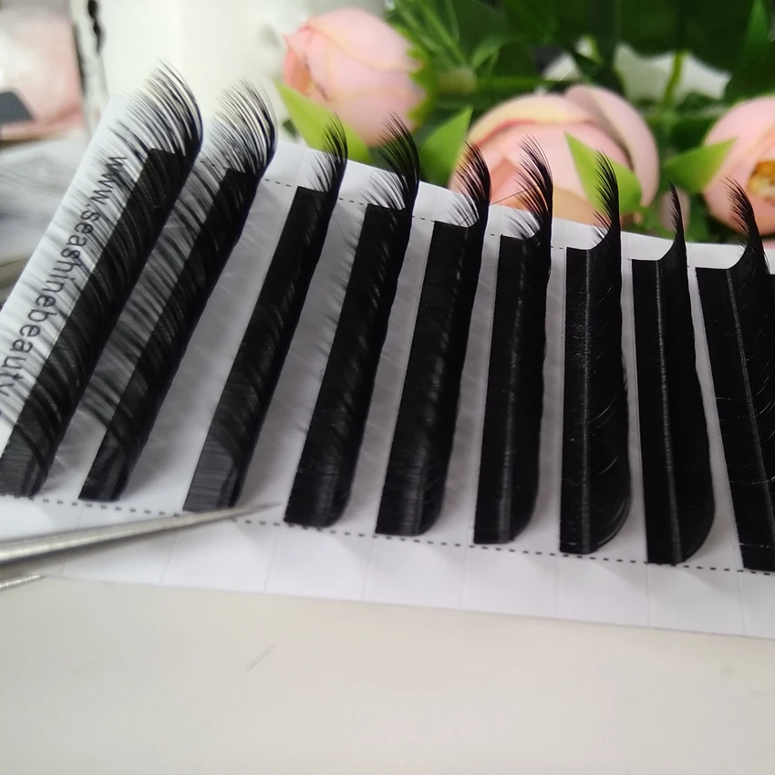 

0.03 0.15 Indivaidual Lashes C D L CURL Korean Silk Eyelash Extension Individual False Eyelashes Extension for professional