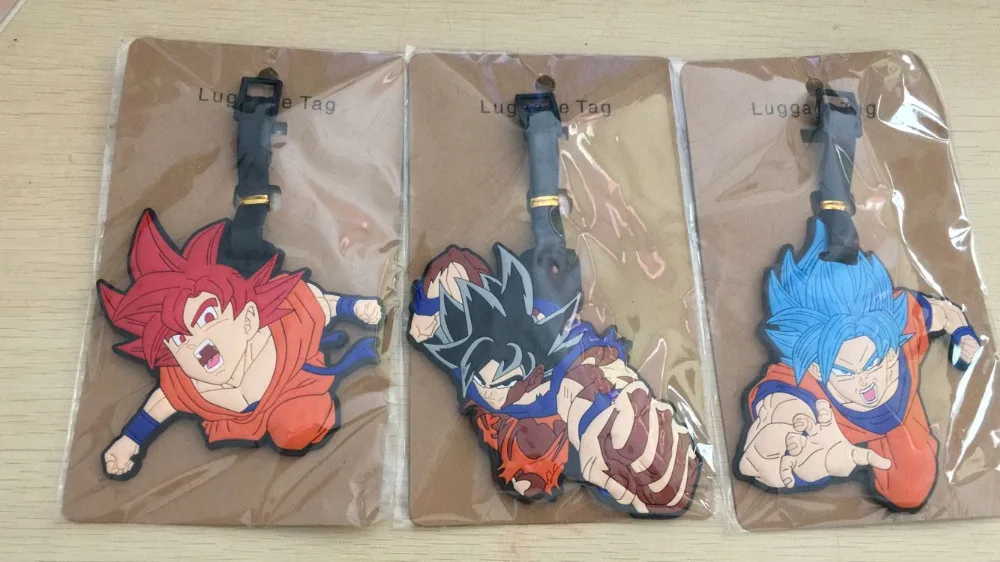 1 шт. Dragon Ball KakarottoPVC сумка Подвеска для путешествий название/багажная бирка