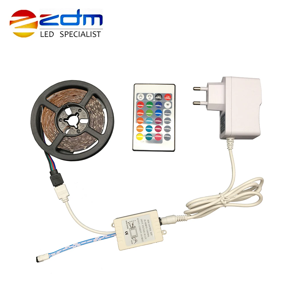 Цветная (RGB) IP20 гибкий Светодиодные ленты светильник м 2 3 4 5 6 10 3528 SMD не