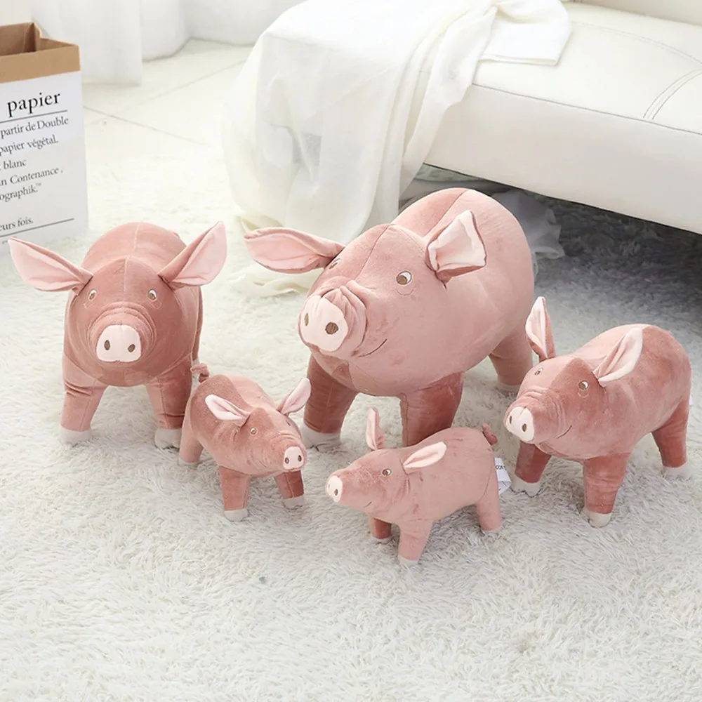 

1pc 50/60cm Simulation Pig Plush Toy Soft Down cotton Animals Doll for Children High Quality Baby Brinquedos Funny Birthday Gift