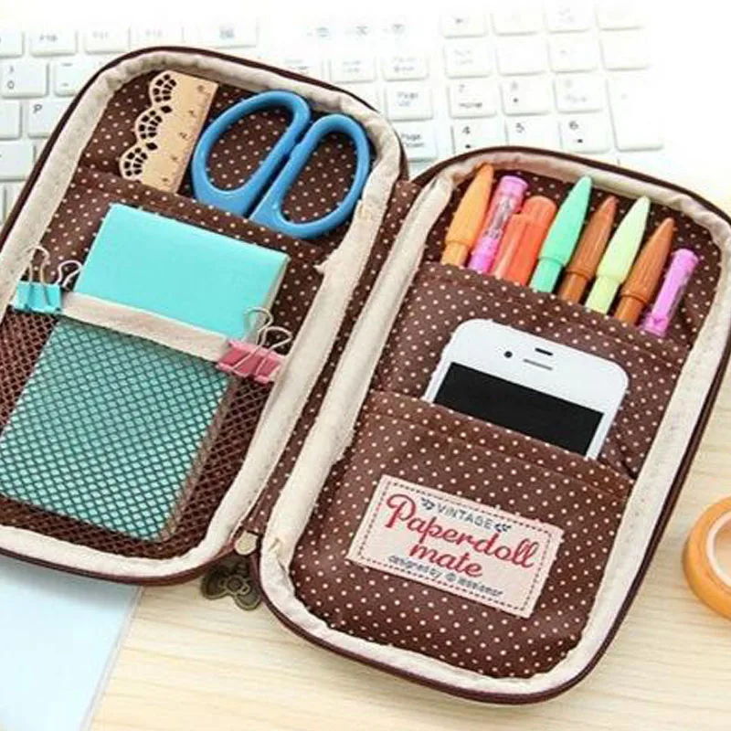 Чехол карандаш Yes Girl Cute Kawaii кожаная сумка 21 × 12 см отличный подарок для школы и