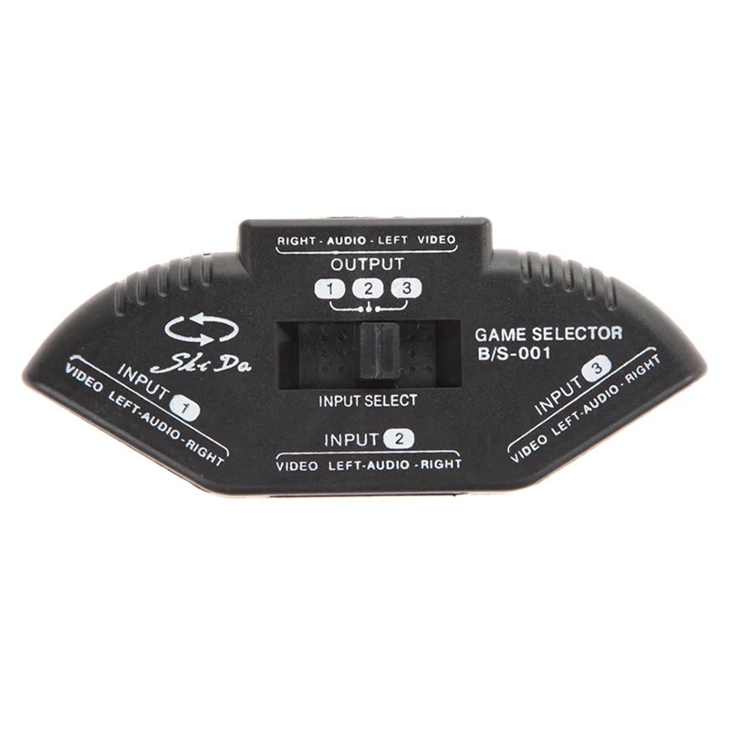 3 двухстороннее аудио видео AV RCA электрораспределительной коробкой