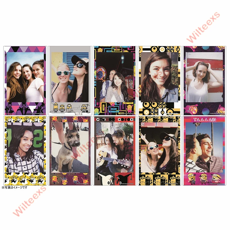 Оригинальный Fujifilm Fuji Instax Mini 8 Гадкий я 3 Миньон Плёнки 10 Простыни детские для 7 9 50 s