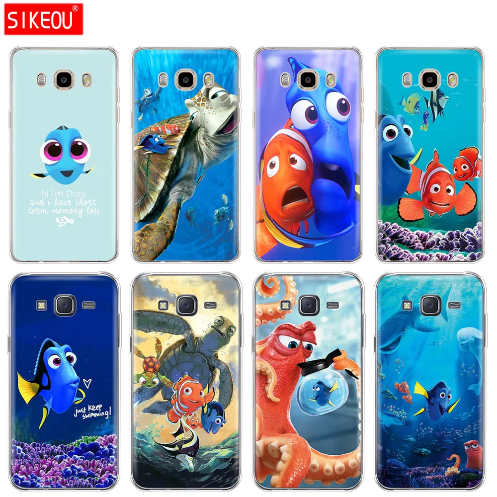 Силиконовый чехол для телефона Samsung Galaxy J1 J2 J3 J5 J7 MINI 2016 2015 prime В поисках Немо рыба