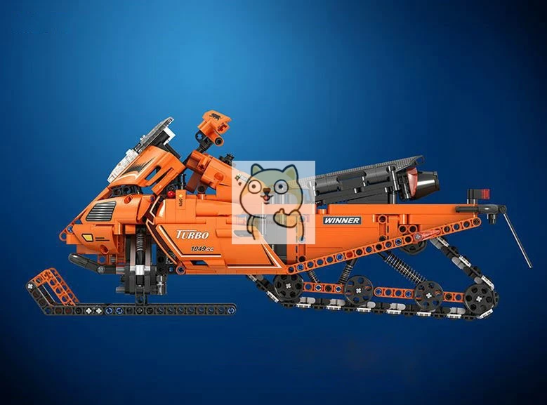 7068 961 шт. Детский конструктор снегоход|Игрушечные кубики| |