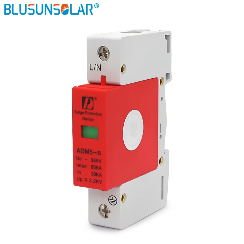 2 шт./партия высокое качество 1p L + PE 30 60kA 385V AC Din Rail SPD домашнее устройство для защиты