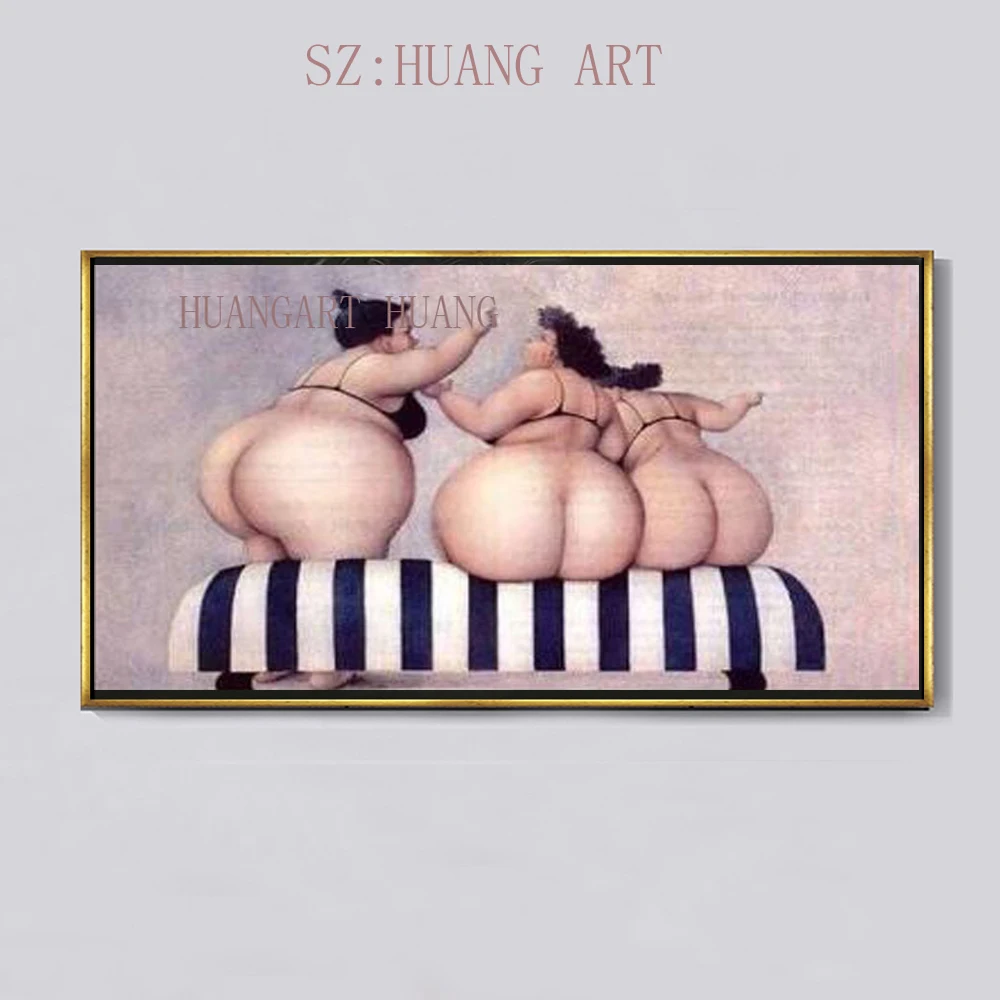 Новинка хит продаж картина маслом сексуальная девушка большая попка ручная