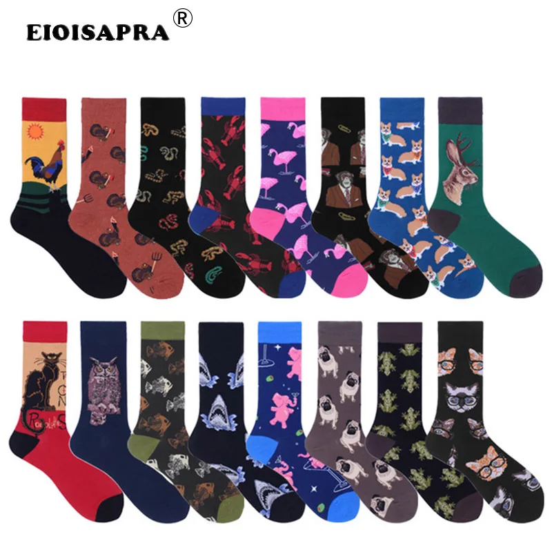 Носки [EIOISAPRA]Harajuku лидер продаж новинка носки для мужчин милый мультфильм олень