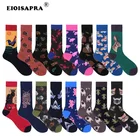Носки EIOISAPRAHarajuku, лидер продаж, новинка, носки для мужчин, милый мультфильм, олень, собака, кошка, животные, веселые, Calcetines Hombre Divertido