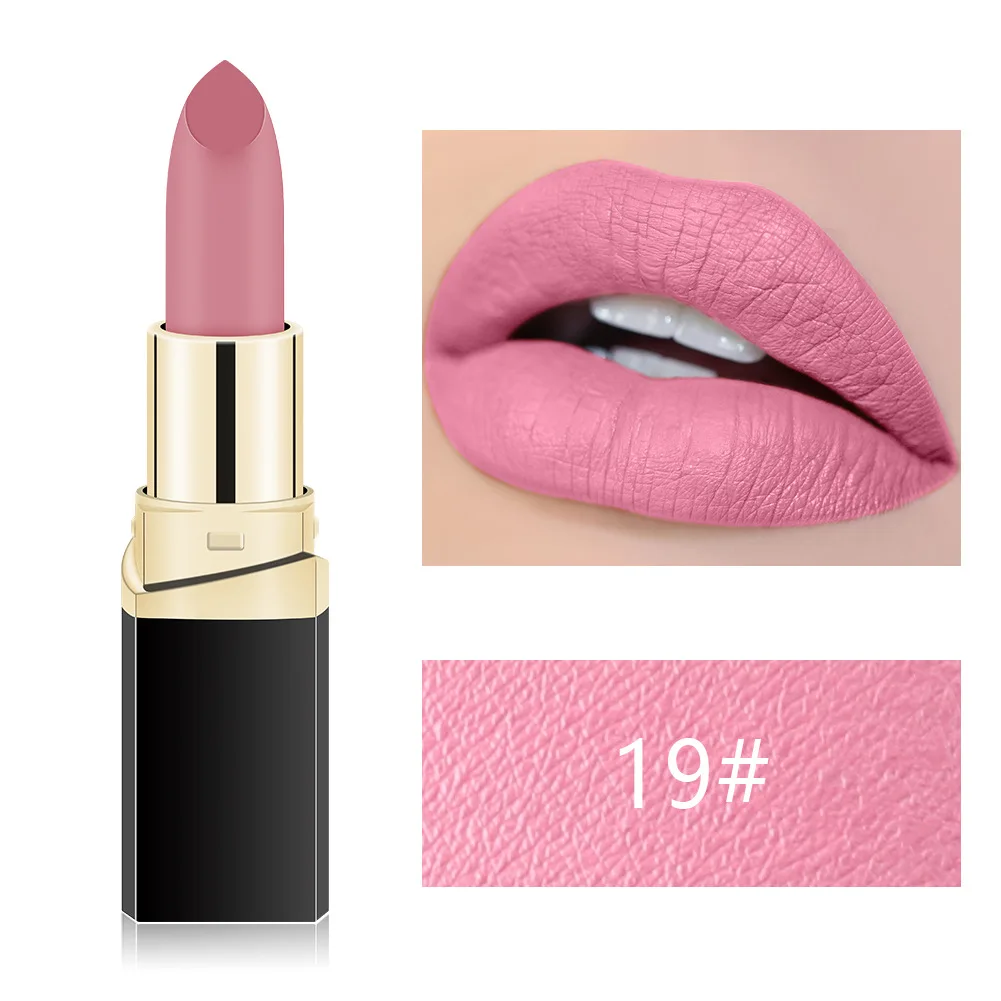 MISS ROSE Lipstick Matte Waterproof Make Up Long Lasting Lip Stick 42 Colors Easy To Wear Lipstick Lips Makeup Mate Lipstick