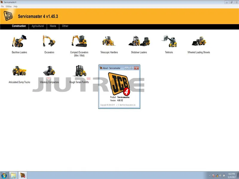 Строительный Экскаватор диагностический сканер для сервис JCB Master электронный сервисный инструмент интерфейс с программным обеспечением 1.45.3 HDD