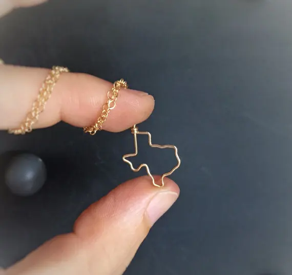 Ожерелье с подвеской в виде полых искусственных звезд штата Америки США города