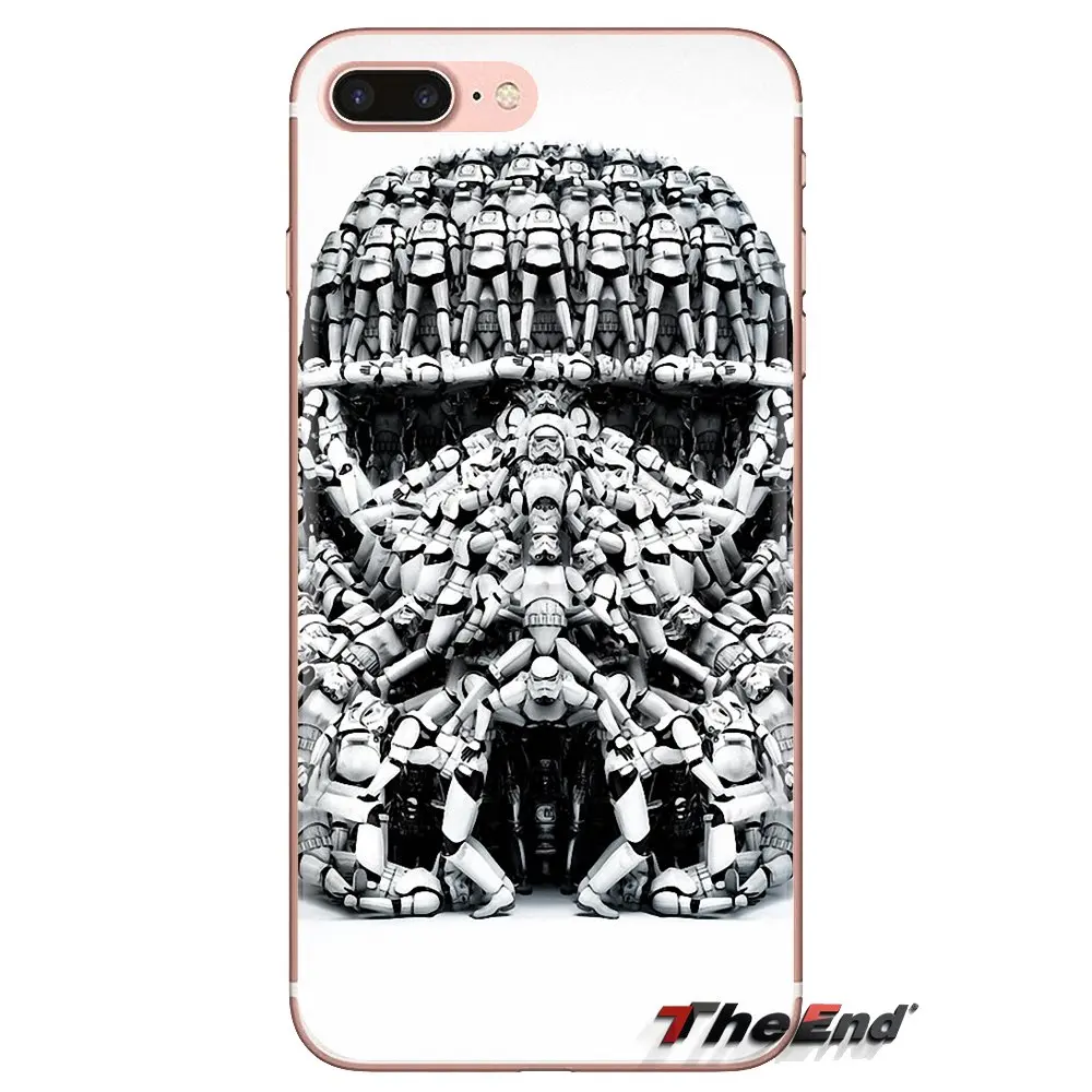 Прозрачный чехол из ТПУ для Samsung Galaxy S3 S4 S5 Mini S6 S7 Edge S8 S9 S10 Plus Note 3 4 5 8 9 Stormtrooper Helmet Star