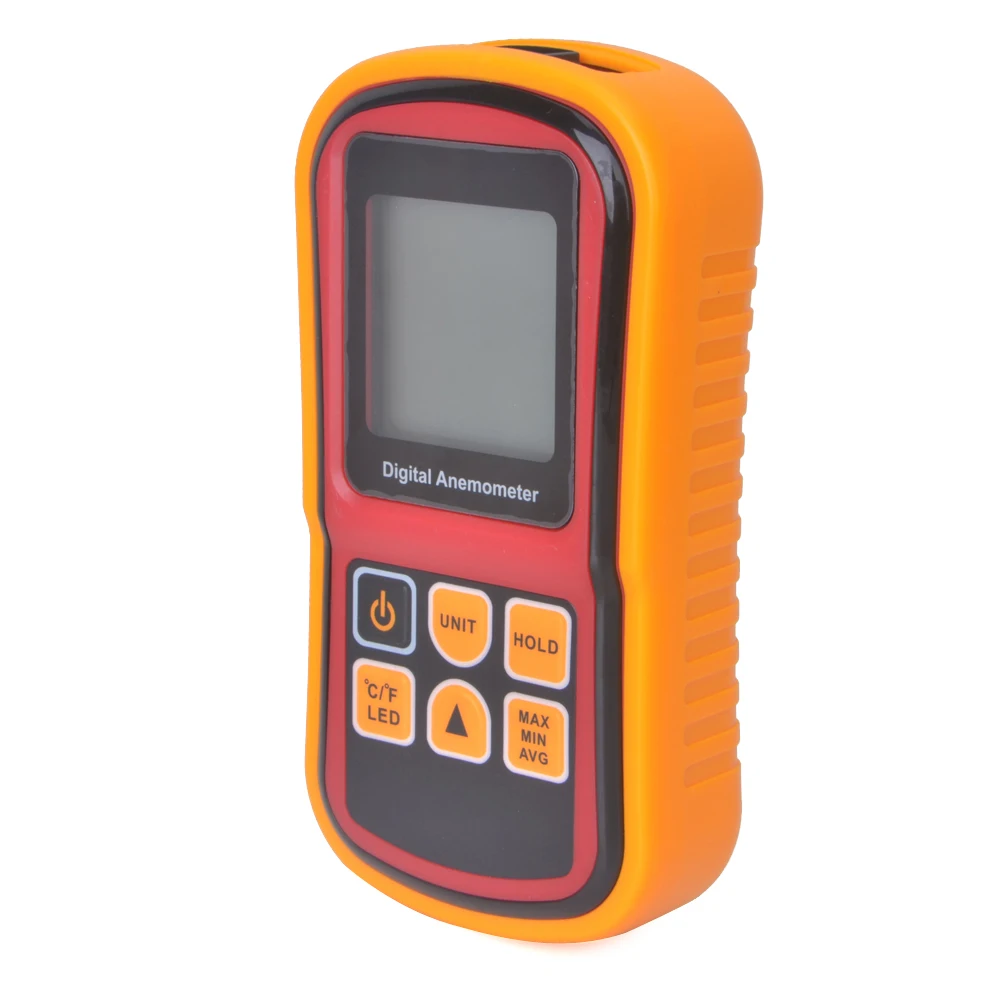 Цифровой мини Анемометр высокая точность ЖК дисплей ветровой Тахометр GM8901