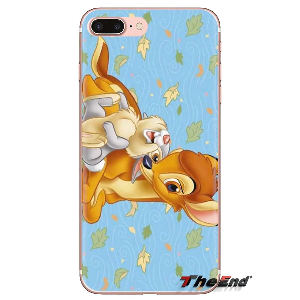 Прозрачные чехлы из ТПУ красивый постер Bambi и Thumper для Samsung Galaxy S3 S4 S5 Mini S6 S7 Edge S8 S9 S10