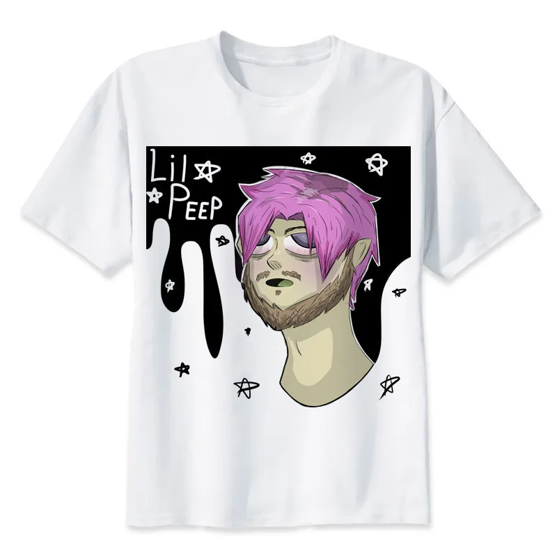 Футболка lil peep мужская оверсайз музыкальный рисунок удобная рубашка летний топ|t