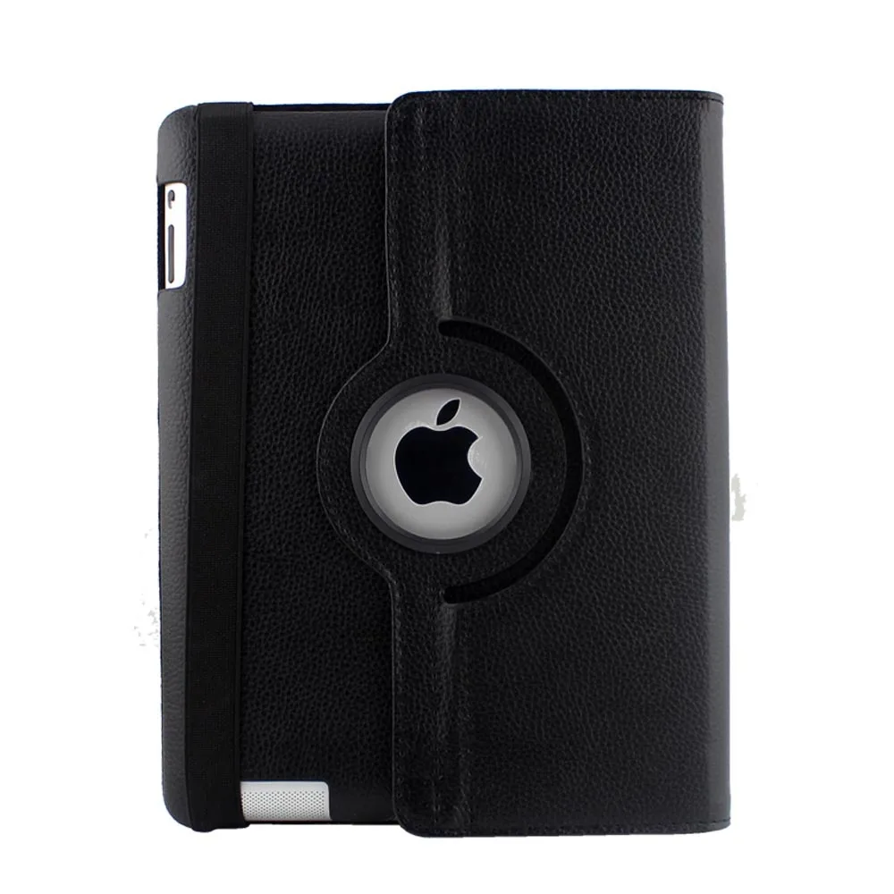 Gligle 360 Rotation stand leather case cover for iPad 2/3/4 tablet protective 1pcs/Lot +screen film+touch pen Free shipping | Компьютеры и