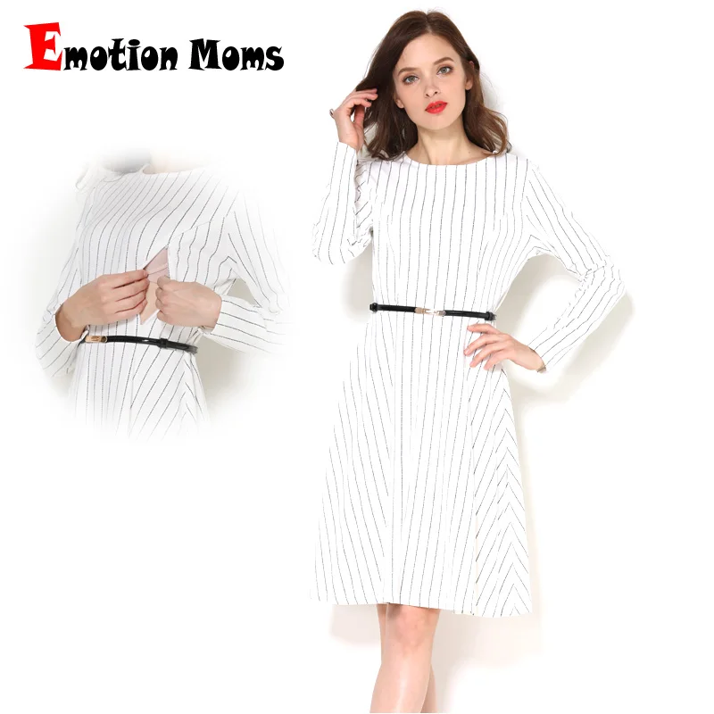 Emotion Moms/весенне-осенняя одежда с длинными рукавами для беременных и кормящих мам; Лоскутная Одежда для грудного вскармливания для беременных женщин