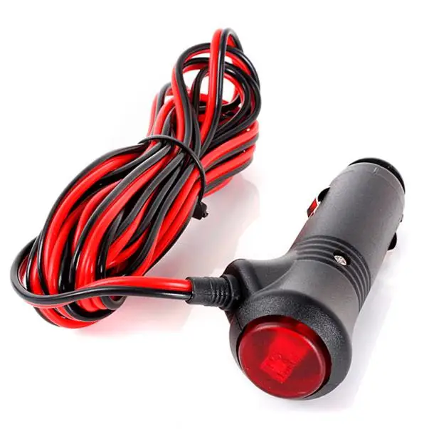 Новое поступление от прикуривателя 12V 24V мужской Зажигалка для сигарет розетка разъем вкл/выкл переключатель 1,5 м M26 oct15
