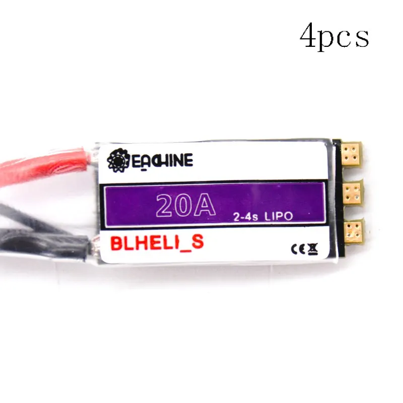 4pcs Eachine 20A 2-4S Blheli_S бесщеточный ESC для Wizard X220 FPV гоночный Дрон запчасти - Цвет: 4pcs