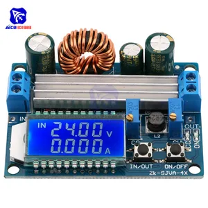 Понижающий блок питания diymore, регулируемый CCCV, с ЖК-дисплеем, 5,5-30 в до 0,5-30 В постоянного тока, 35 Вт, плата понижающего преобразователя