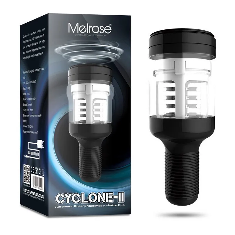 Новинка Melrose Cyclone 2 Автоматическая вращающаяся Мужская мастурбатор чашка