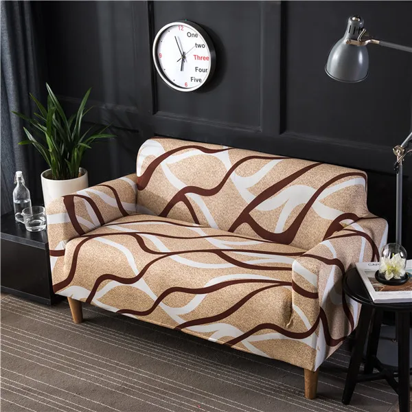 9 Классический сливовый цветочный принт, все включено, чехол для дивана, растягивающийся чехол, секционный эластичный чехол для дивана для гостиной - Цвет: 9