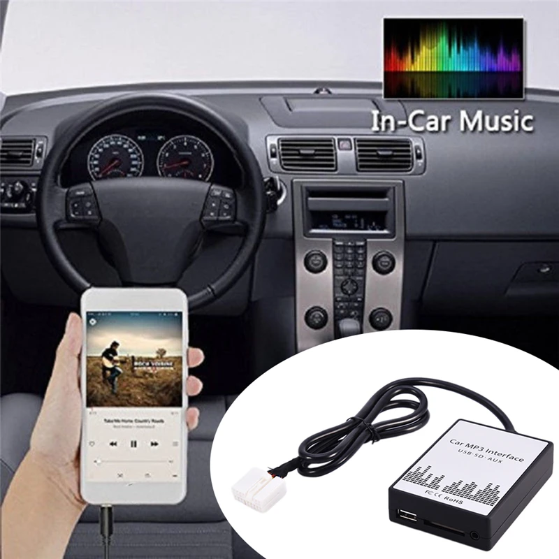 USB SD AUX Автомобильный цифровой Mp3 музыкальный адаптер cd-чейнджер для Mazda 2 3 5 6 SPD CX7 RX8 MPV интерфейс Автозапчасти автомобильные аксессуары