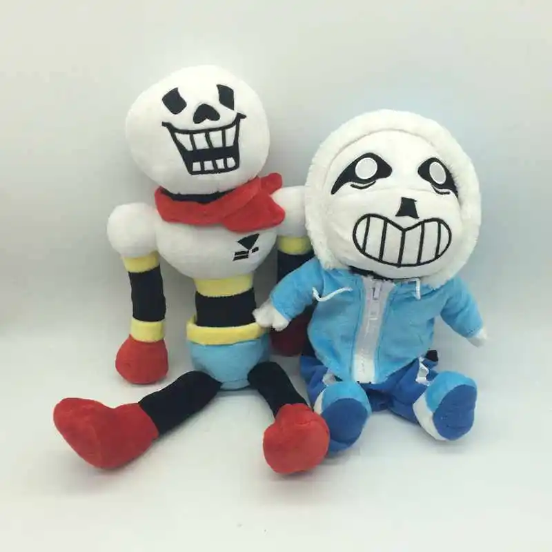 2 шт./компл. аниме Undertale плюшевые игрушки Sans Asriel Toriel Мягкие куклы для детей
