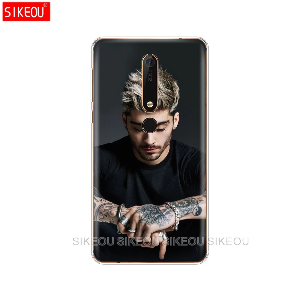 Силиконовый чехол для телефона Nokia 5 3 6 7 PLUS 8 9 /Nokia 1 2 2018 однонаправленный Зейн Малик