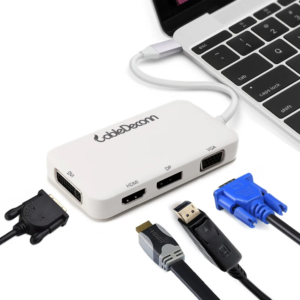 Thunderbolt 3 usb3.0 Тип C на HDMI DP VGA DVI переходник MINI 4 K 60 Гц | Электроника