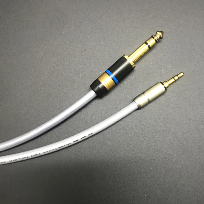 MPS X 22 6 35 3 5 HiFi 99.9997% OFC + посеребренный 24K позолоченный штекер мм папа для