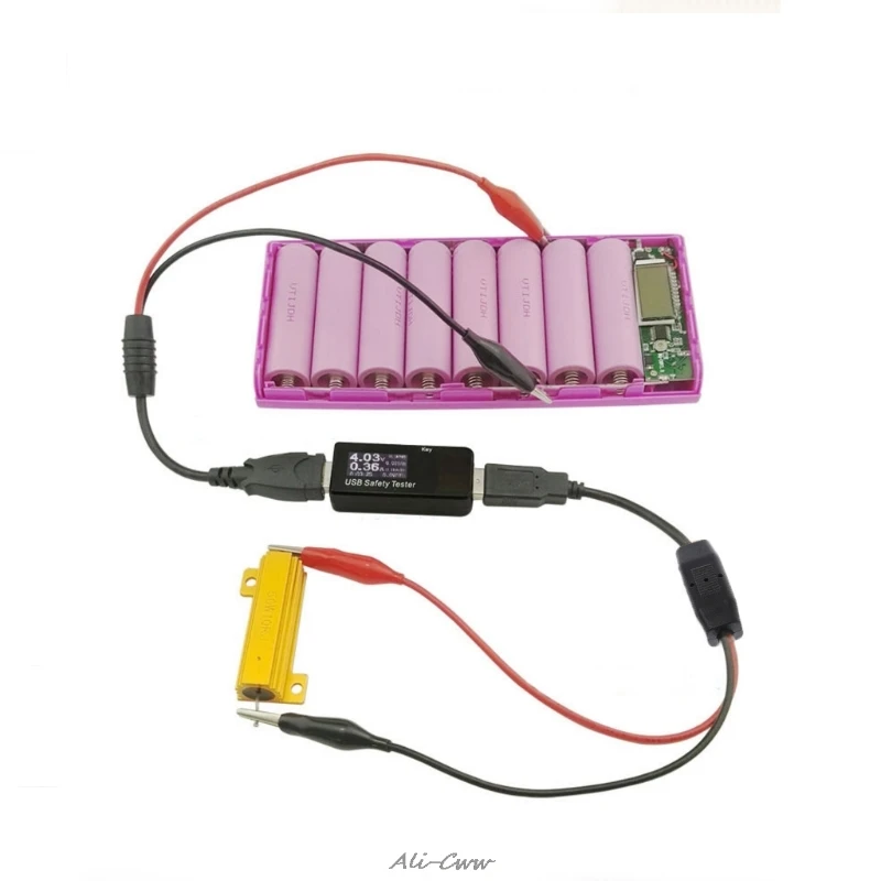 Медные зажимы типа Аллигатор с проводным штекером USB тестовые наконечники зажим