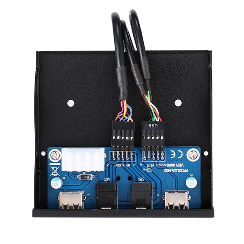 En Labs 2 портовый USB 0 3 концентратор ПК 5 передняя панель аудиоразъем держатель