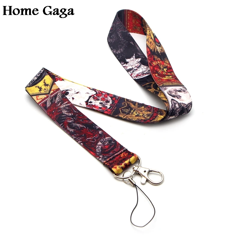 Homegaga Игра престолов фильм шейный ремешок для ключей очки держатель для карт из Бисера Брелок для телефонов камеры лямки D1179