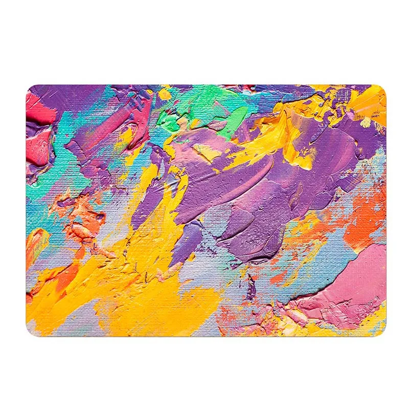 Красочная картина маслом кожа для ноутбука Macbook Наклейка Pro Air retina 11 12 13 15 дюймов Mac Book полное покрытие Защитная Наклейка - Цвет: A side