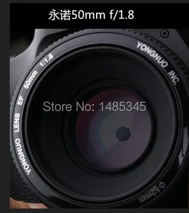 YONGNUO YN50mm YN50 F1.8 объектив камеры EF 50 мм AF MF Объективы для Canon Rebel T6 EOS 700D 750D 800D 5D Mark II IV 10D 1300D Yongnuo