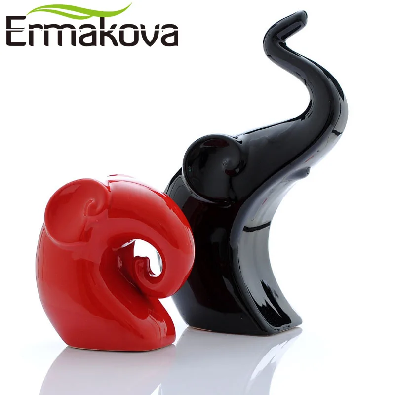 ERMAKOVA 2 шт./пара Керамика Слоник животных тапочки для влюбленных Фарфор свадебный