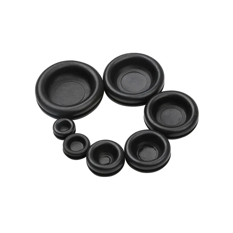 

170Pcs/Lot Rubber Grommet Firewall Hole Plug Retaining Ring Black Car Electrical Wire Gasket Kit For Cylinder Valve Water Pipe