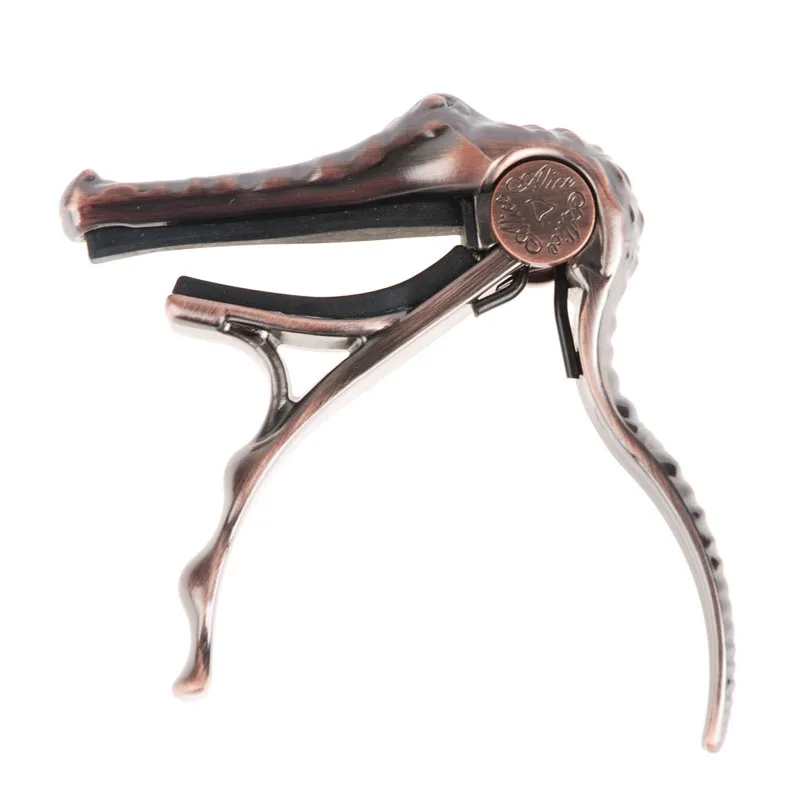Alice A007G-PB Crocodile Head Shape Folk Acoustic Guitar Quick Tuning Change Tune Capo Bronze Color Brand New capotraste | Спорт и