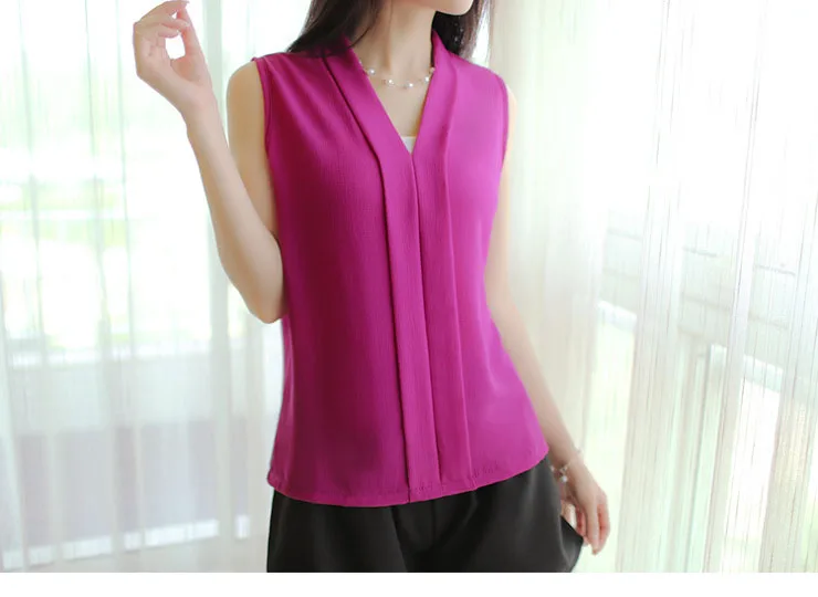 Blusas Femininas 2016 новых женщин V Шеи красочные лето симпатичные шифон блузка рубашка