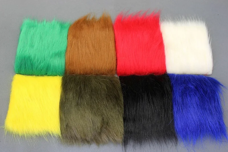 Assorted each 1 pcs Tigofly 8 шт. 8 см X 8 см Furabou ремесло мех 8 однотонных цветов синтетическое волокно стример хвост крыло Fly Рыбалка Связывание материалов - Цвет: Assorted each 1 pcs