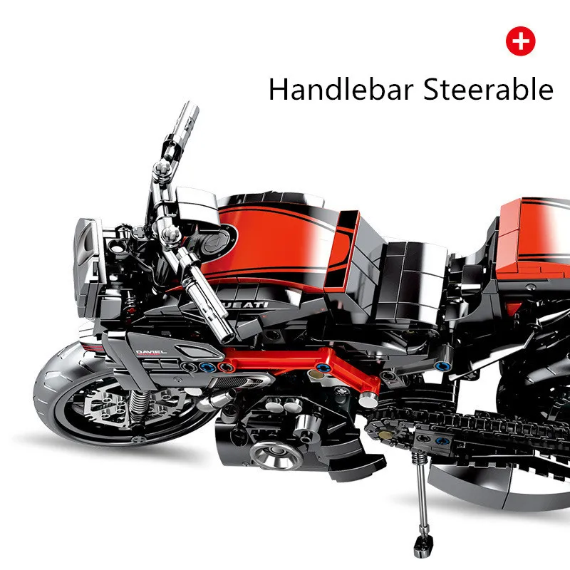 702 шт. серии Technic DUCATI Diavel мотоциклетные Строительные блоки Набор кирпичей модель