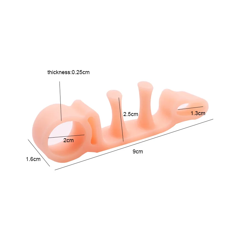 1 Par Separadores De Dedos Del Pie Bunion корректор elisico Alisadores Relief A Hallux Valgus He | Красота и здоровье