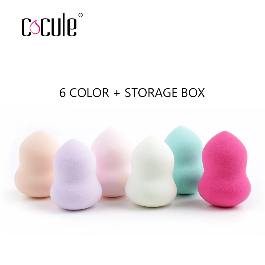 Cocute 1 шт. подарки макияж губка для красоты косметическая пудра гладкие